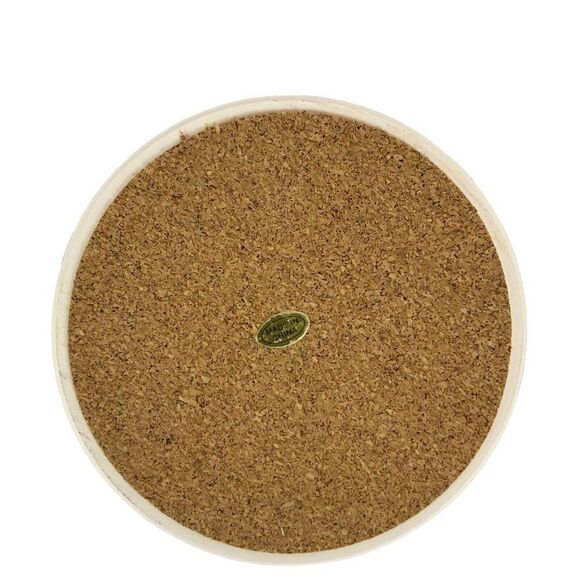 Maui Absorbent Ceramic Coasters Cork Backing Wood Holder Gift from Hawaii - Picture 2 of 9